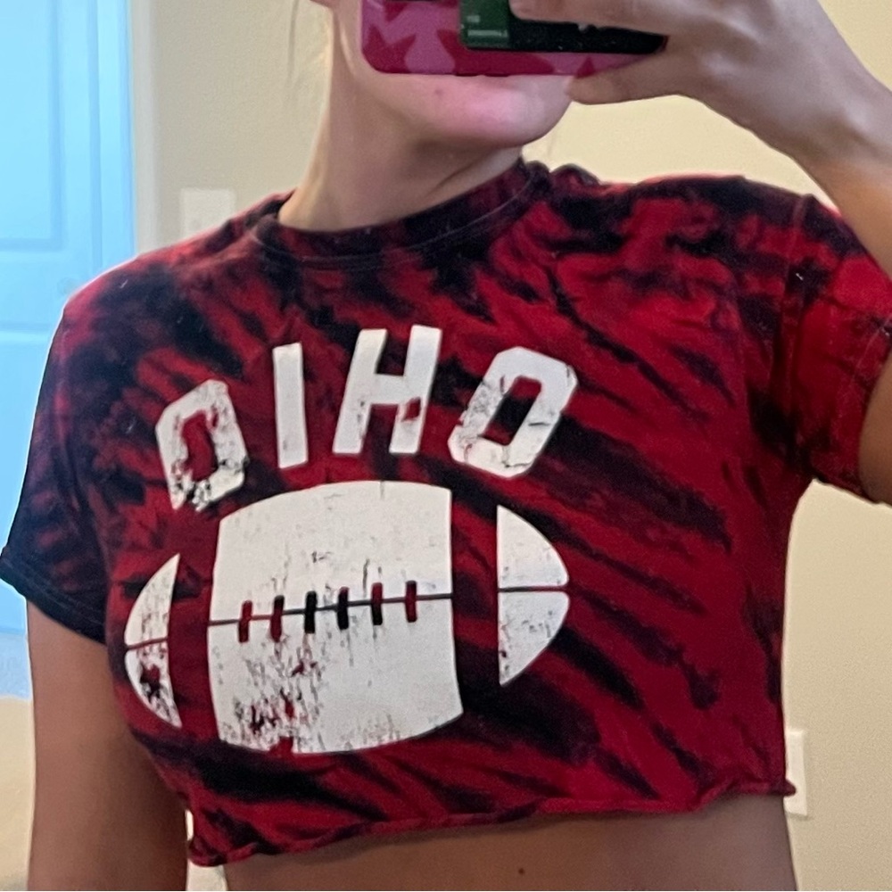 Ohio State Cropped Game Day Tee